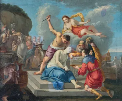 The Sacrifice of Iphigenia by Венецианская школа — digital art print download