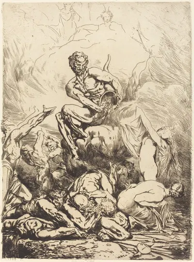 The Silver Devil by Франсуа-Николя Шиффлар, 1865 — digital art print download