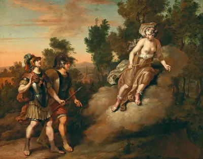 The Goddess Diana appearing before two soldiers by Жерар Хоэт — digital art print download