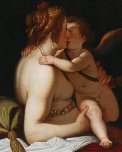 Venus and Cupid by Giovanni Battista Paggi — digital art print download