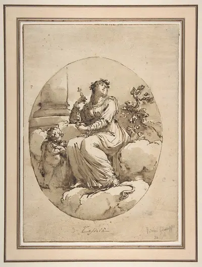 Allegorical Figure of Chastity by Filippo Pedrini, 1792–1816 — digital art print download
