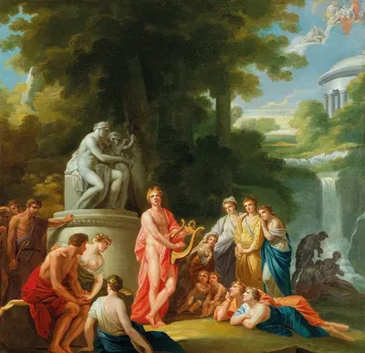 Apollo amongst the Shepherds, a ‘study’ for the former Burgtheater, Vienna by Генрих Фридрих Фюгер — digital art print…