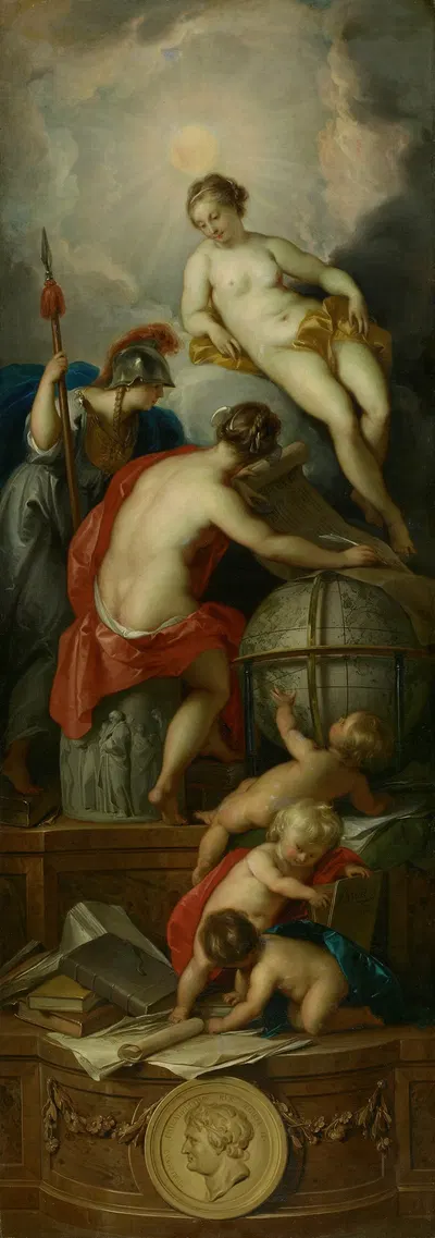 Allegory of the Writing of History by Якоб де Вит, 1754 — digital art print download