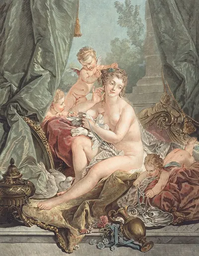 La toilette de Venus by Jean François Janinet, 1783 — digital art print download