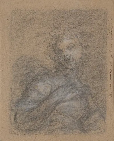 Half-Length Female Figure by Francesco Curradi — digital art print download