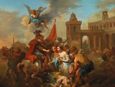 Romulus and Hersilia by Иоганн Конрад Зикац — digital art print download