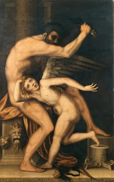 The punishment of Amor by Lambert Suavius — digital art print download