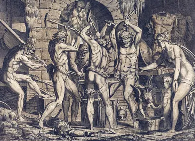 Venus at Vulcan's Forge by Léon Davent — digital art print download