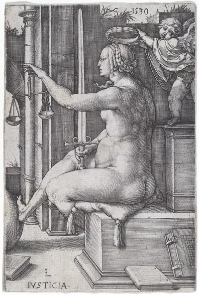 Justicia by Лукас Ван Лейден, 1530 — digital art print download