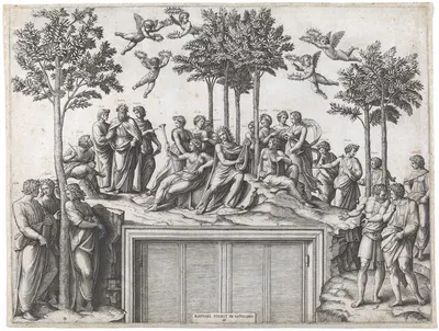 Parnassus by Marcantonio Raimondi — digital art print download