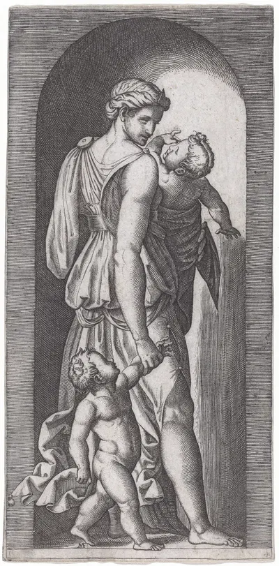 Charity by Marcantonio Raimondi — digital art print download