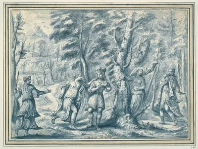 Blind Man’s Buff by Francois Boitard, 1709 — digital art print download