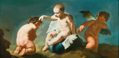 Allegory of Morality; Virtue awarded and Vice punished by Венецианская школа — digital art print download