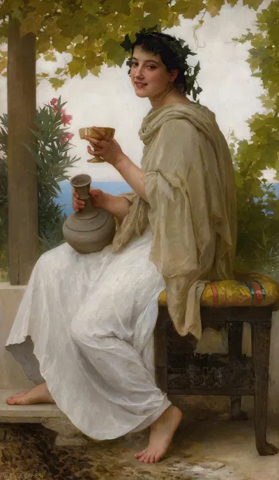 Bacchante by Уильям Бугеро, 1894 — digital art print download