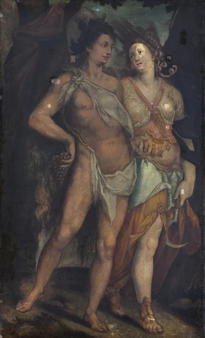 Ceres and Bacchus by Bartholomaeus Spranger — digital art print download