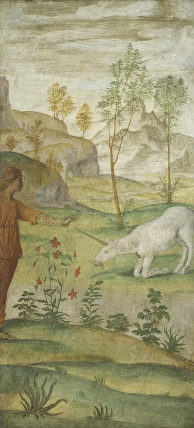 Procris and the Unicorn by Бернардино Луни — digital art print download