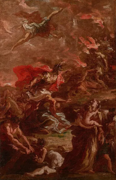 Allegory of War by Джованни Антонио Пеллегрини, 1713 — digital art print download