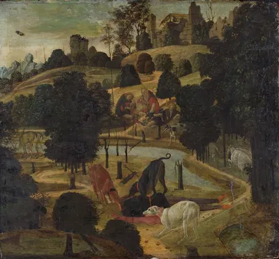 The Death of Actaeon by Якопо дель Селлайо, 1485 — digital art print download