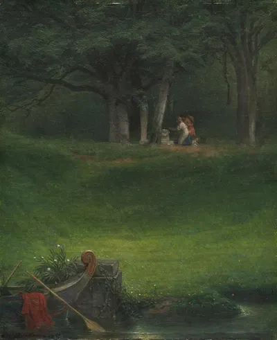 Offering to the God Pan by Поль Деларош, 1855 — digital art print download