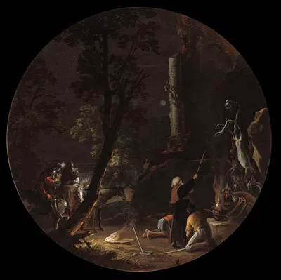 Scenes of Witchcraft, Night by Сальватор Роза — digital art print download