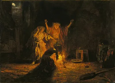The Witches in Macbeth by Александр-Габриэль Декамп — digital art print download