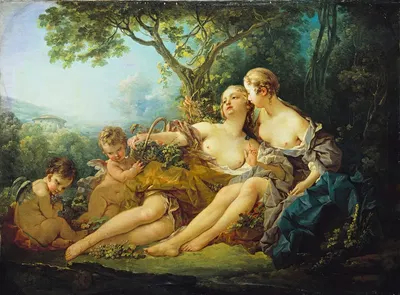 Erigone Conquered (Erigone vaincue) by François Boucher, 1745 — digital art print download