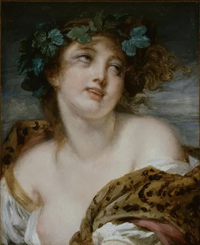 Bacchante by Жан-Батист Грёз — digital art print download