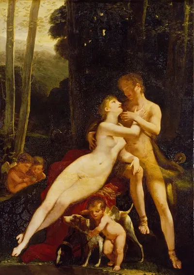 Venus and Adonis by Пьер-Поль Прудон, 1810 - 1812 — digital art print download