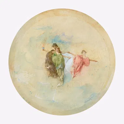 Dawn by Thomas Wilmer Dewing, 1892 — digital art print download