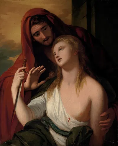 Paetus and Arria by Benjamin West, 1770 — digital art print download