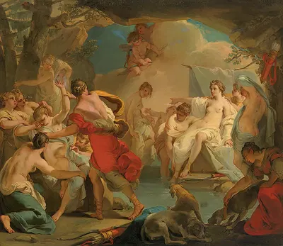 Diana and Callisto by Гаэтано Гандольфи — digital art print download
