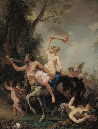 A Bacchanal by Жак-Филипп Карезм — digital art print download