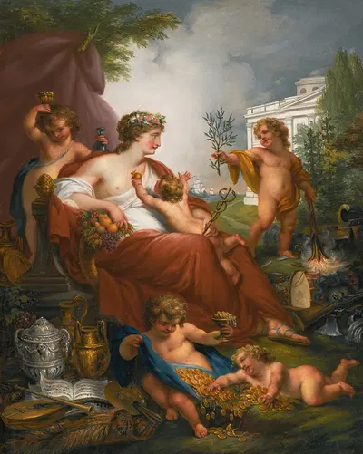Allegory Of Peace by John Francis Rigaud — digital art print download