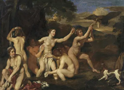 Diana And Nymphs Bathing by Louis de Boullogne — digital art print download