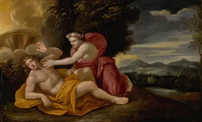 Venus And Adonis by Николя Коломбель — digital art print download