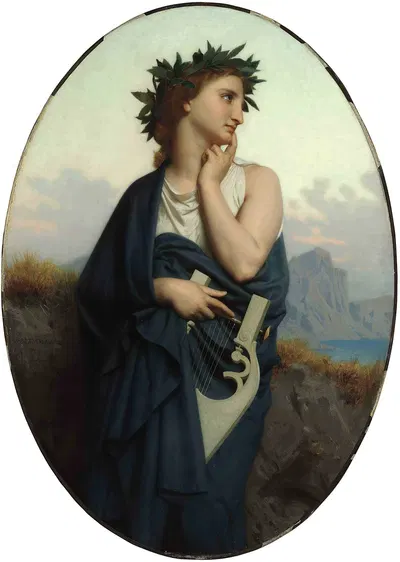 The Muse (Philomèle) by Уильям Бугеро, 1861 — digital art print download