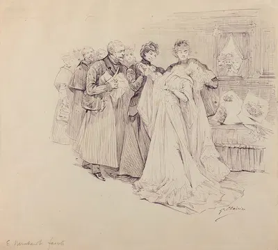 Scenes of Sarah Bernhardt's life by Жорж Жюль Виктор Клерен — digital art print download