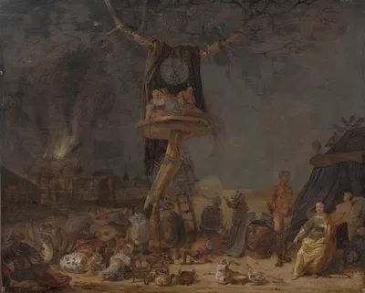 Patientia (Allegory of Patience) by Cornelis Saftleven, 1660–1670 — digital art print download