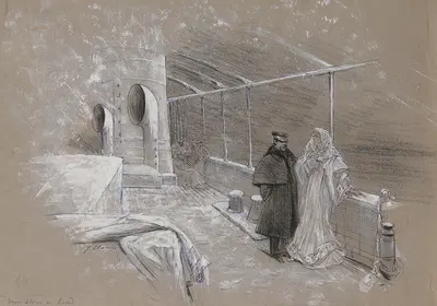 Scenes of Sarah Bernhardt's life by Жорж Жюль Виктор Клерен — digital art print download