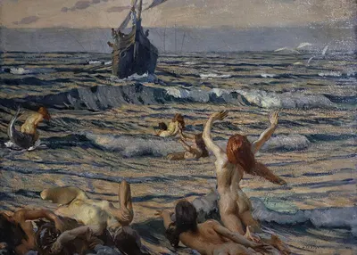 Return of Ulysses by Этторе Тито, 1919 — digital art print download