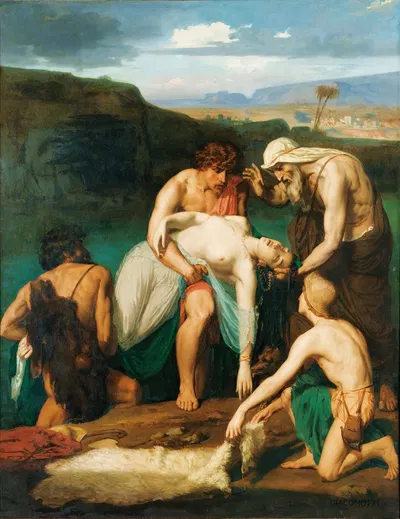 Zenobia Found By The Shepherds On The Banks Of The Arax by Феликс-Анри Джакомотти — digital art print download