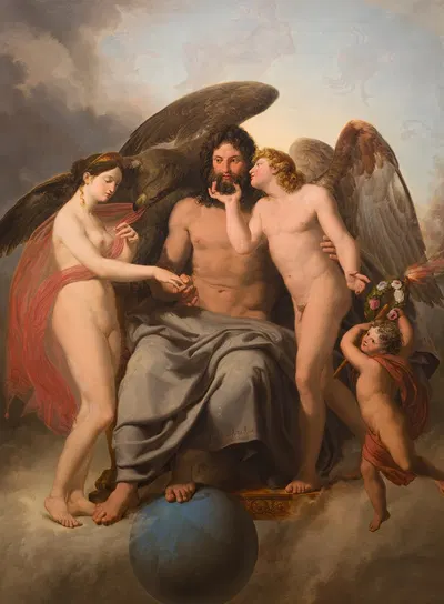 Betrothal Of Cupid And Psyche by Pelagio Palagi — digital art print download