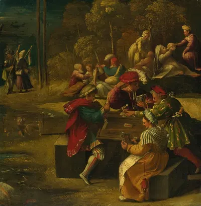 A Scene From Virgil's Aeneid, From Alfonso I D'este's Frieze In The 'camerino D'alabastro' by Dosso Dossi — digital art…