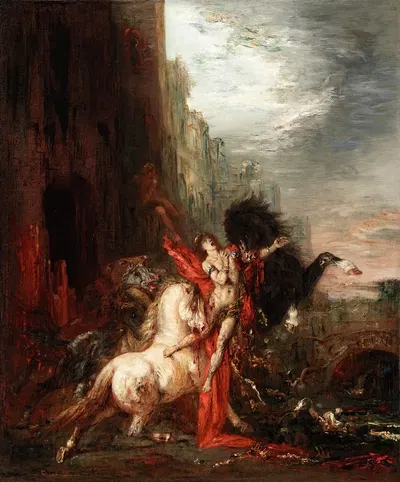 Diomedes Devoured by His Horses by Гюстав Моро, 1865-1870 — digital art print download