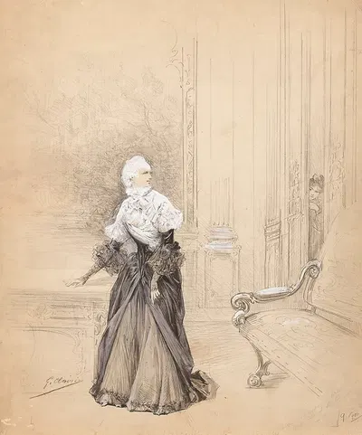 Scenes of Sarah Bernhardt's life by Жорж Жюль Виктор Клерен — digital art print download