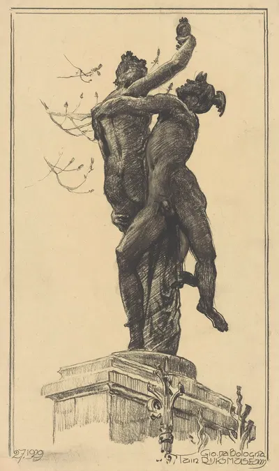 Mercurius ontvoert Psyche by Хуйб Лунс — digital art print download