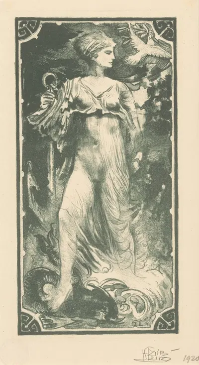Personificatie van hoop by Хуйб Лунс, 1920 — digital art print download