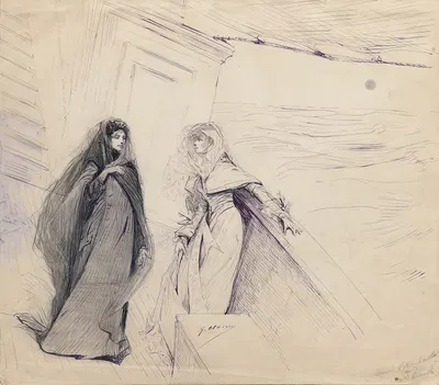 Scenes of Sarah Bernhardt's life by Жорж Жюль Виктор Клерен — digital art print download