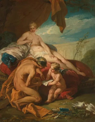The Education Of Cupid by Jacques Dumont — digital art print download