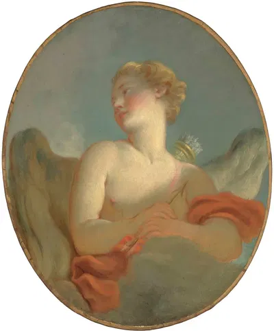 ‘L’Amour’; said to be a Portrait of Marie Catherine Colombe (1751-1830) as Cupid by Жан-Оноре Фрагонар, 1751-1830 — digital…